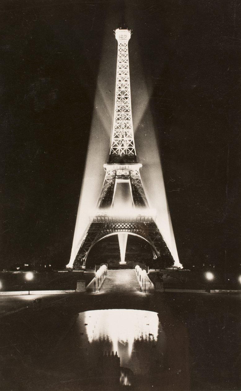 Vykort/Eiffeltornet/Paris/Seine/Ile de France/Frankrike av William M. Timlin