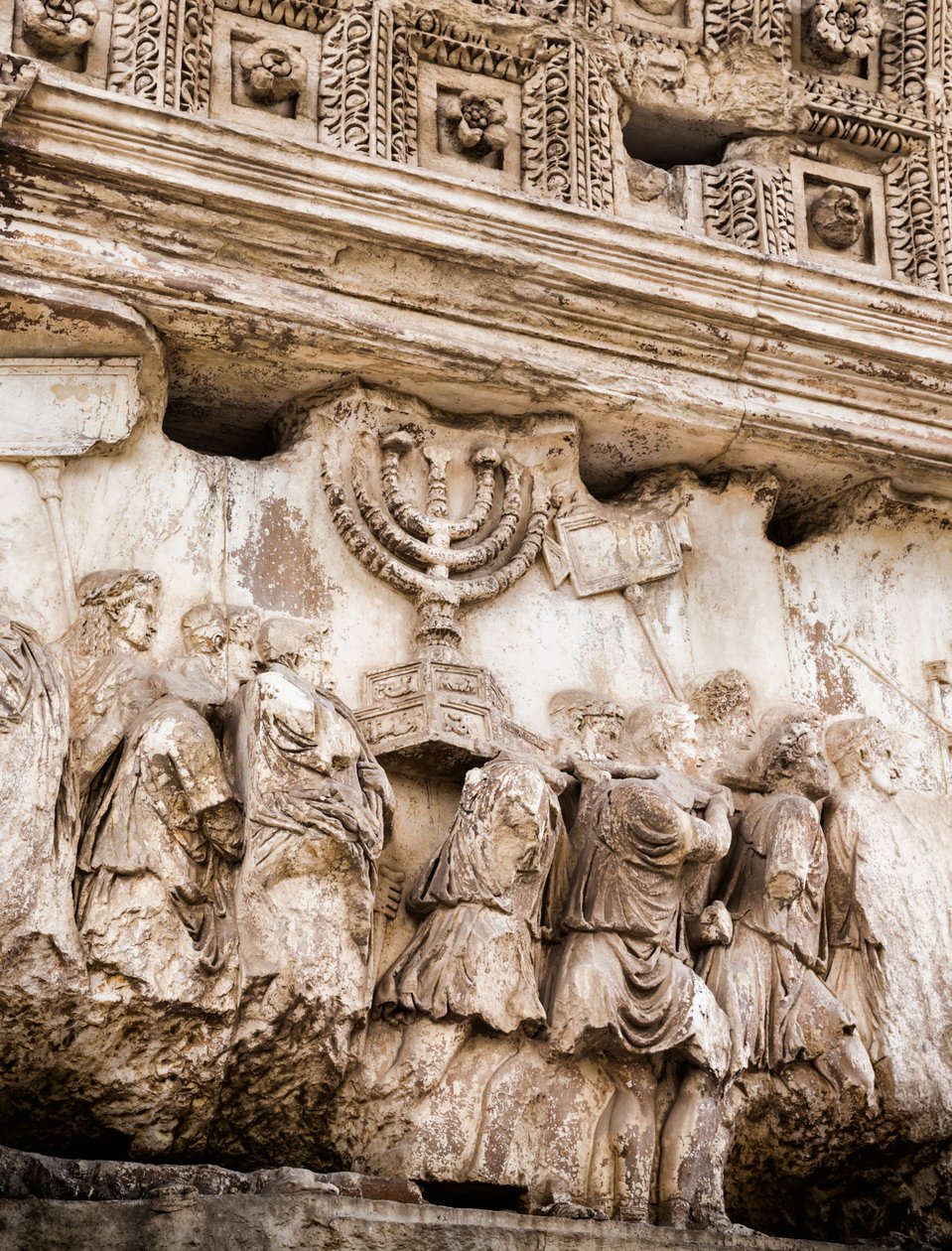 Processionspanel på Titusbågen, Forum Romanum, Rom, Italien (s/v foto) av Unbekannt
