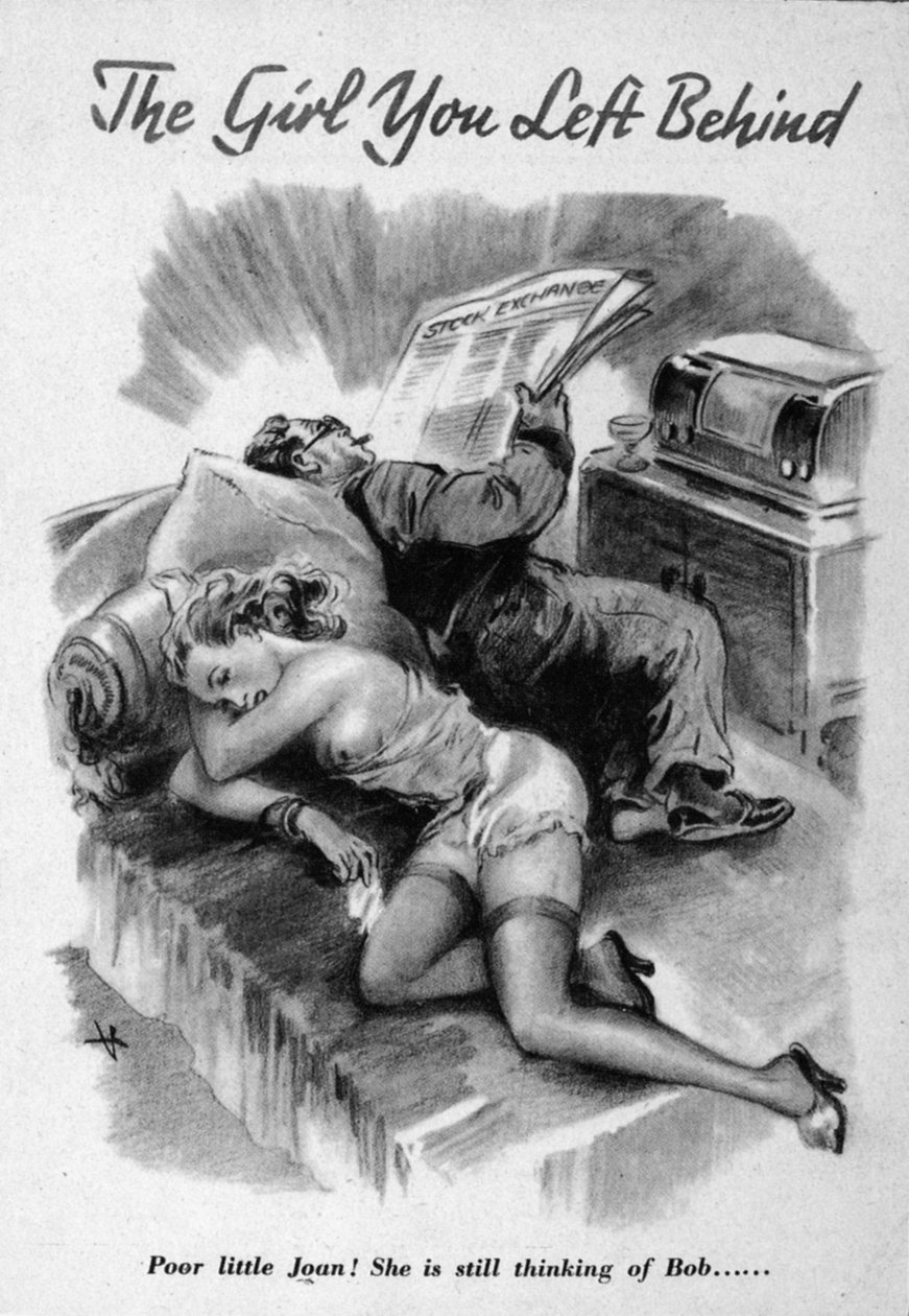 Propaganda. Flickan du lämnade efter dig. 1941 av Unbekannt