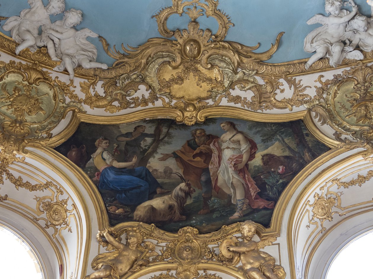 Psyke hos herdar. Målning av Charles Joseph Natoire (1700-1777) av Unbekannt