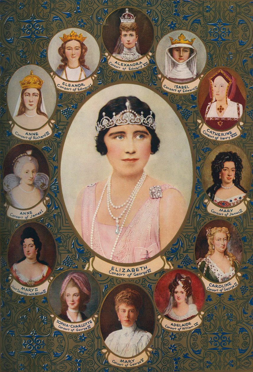 Queen Consorts kröntes i Westminster Abbey av Unbekannter Künstler