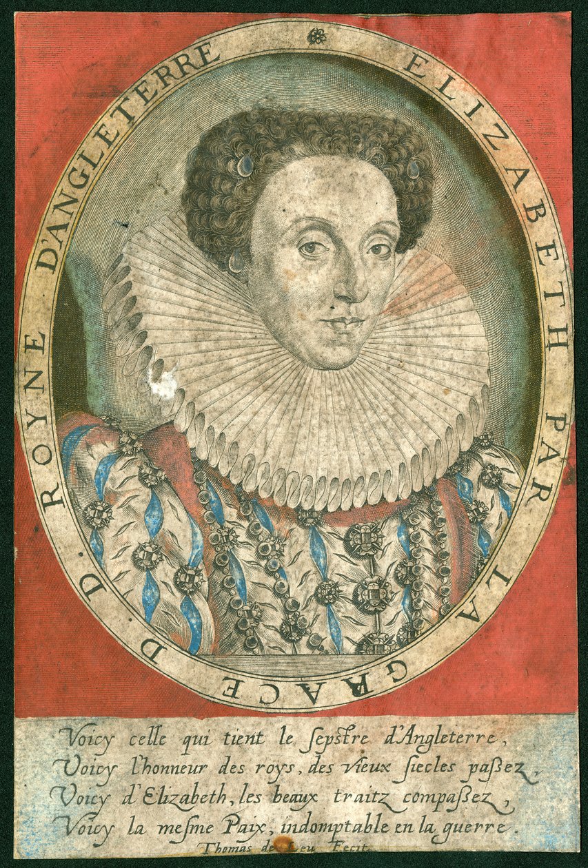 Drottning Elizabeth I av Unbekannter Künstler