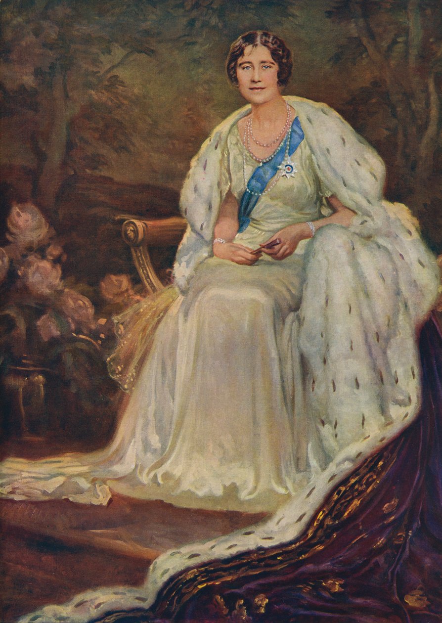 Drottning Elizabeth, George VI:s gemål av Unbekannter Künstler