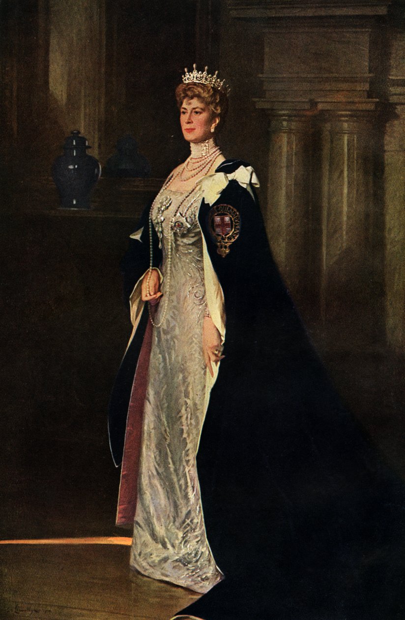 Drottning Mary 1867- 1953 av Unbekannter Künstler