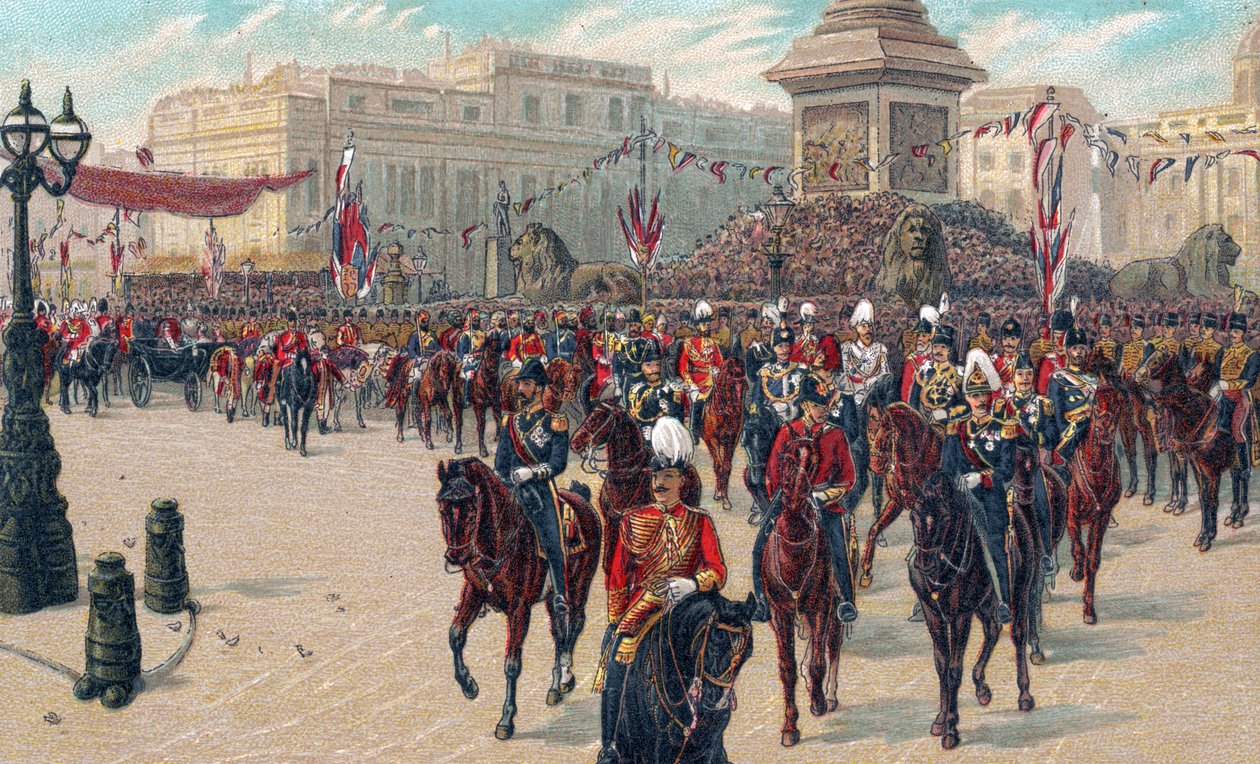 Drottning Victoria av England - Hennes Majestäts jubileumståg av Unbekannter Künstler