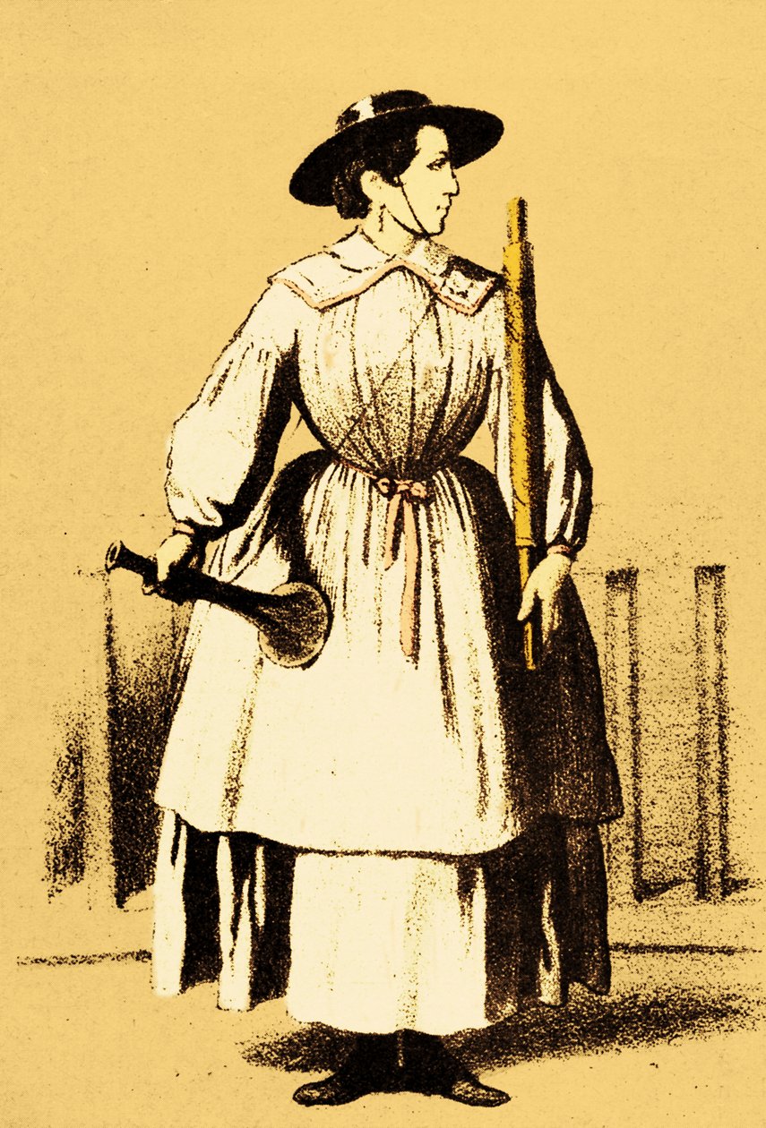 Järnvägsövergångsvakt, ca 1845 av Unbekannter Künstler