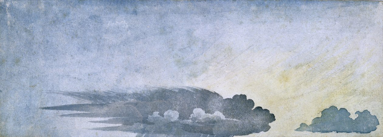 "Regn träffar marken, städet är utbrett", ca 1803 av Unbekannter Künstler