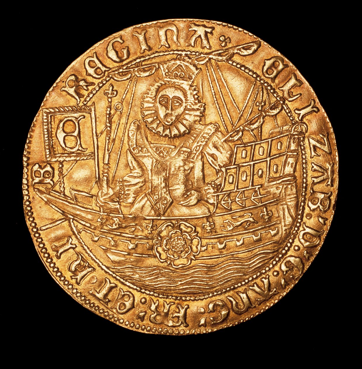 Sällsynt mynt, England Guld Kunglig Drottning Elizabeth I av Unbekannter Künstler