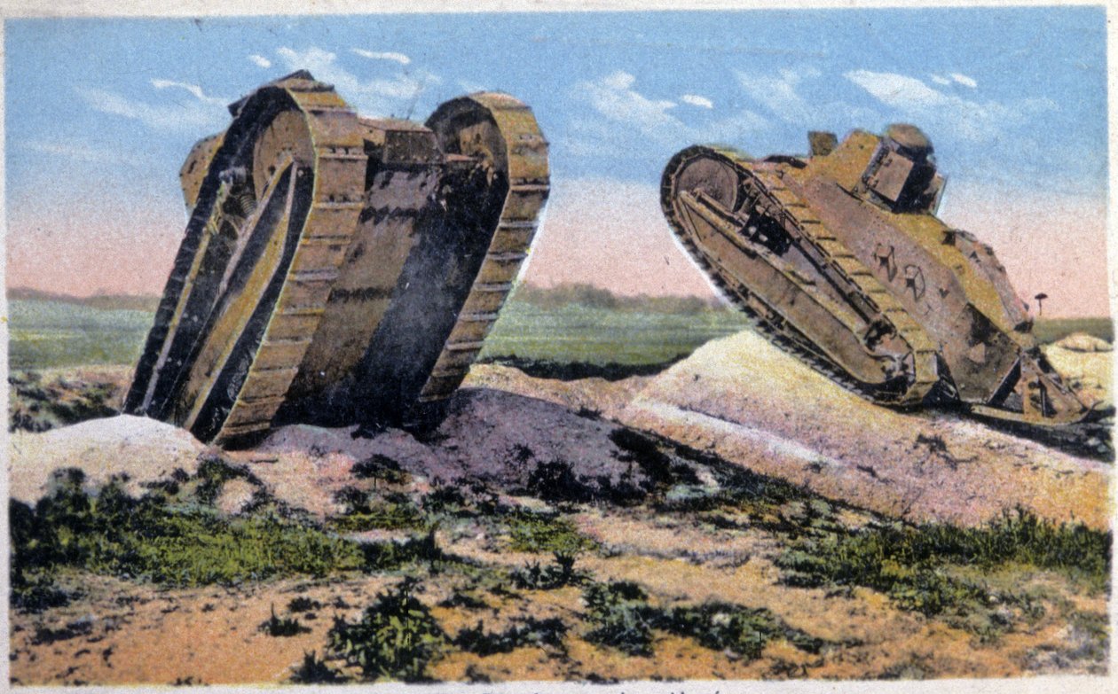 Renault-tankar, ca 1910 (vykort) av Unbekannter Künstler