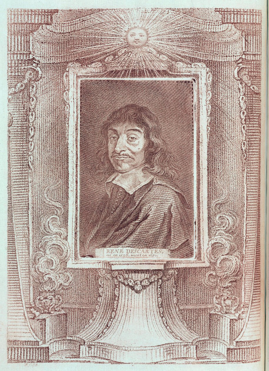 Rene Descartes, fransk filosof och matematiker, ca 1630 av Unbekannt