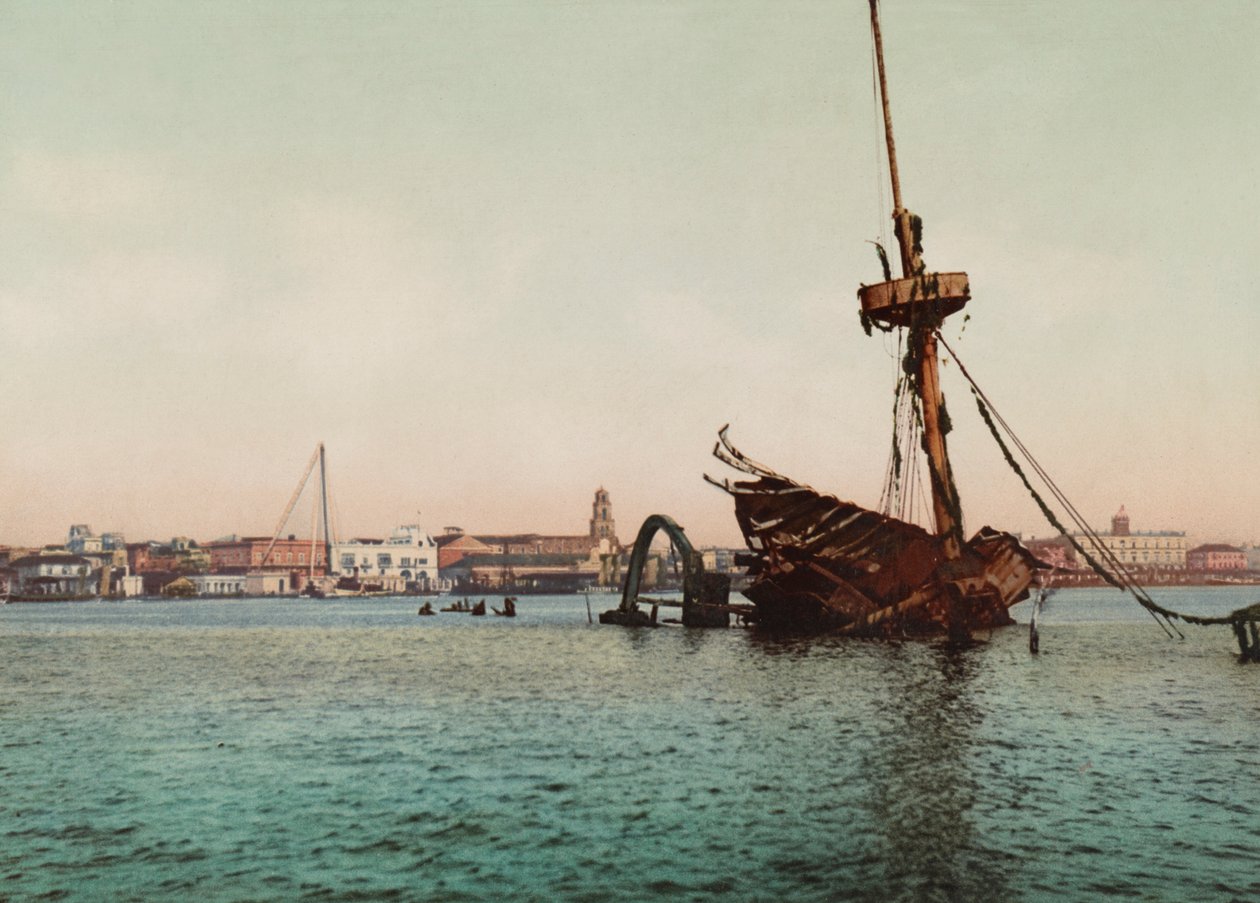 Restos del USS Maine, Havanna (foto) av Unbekannt