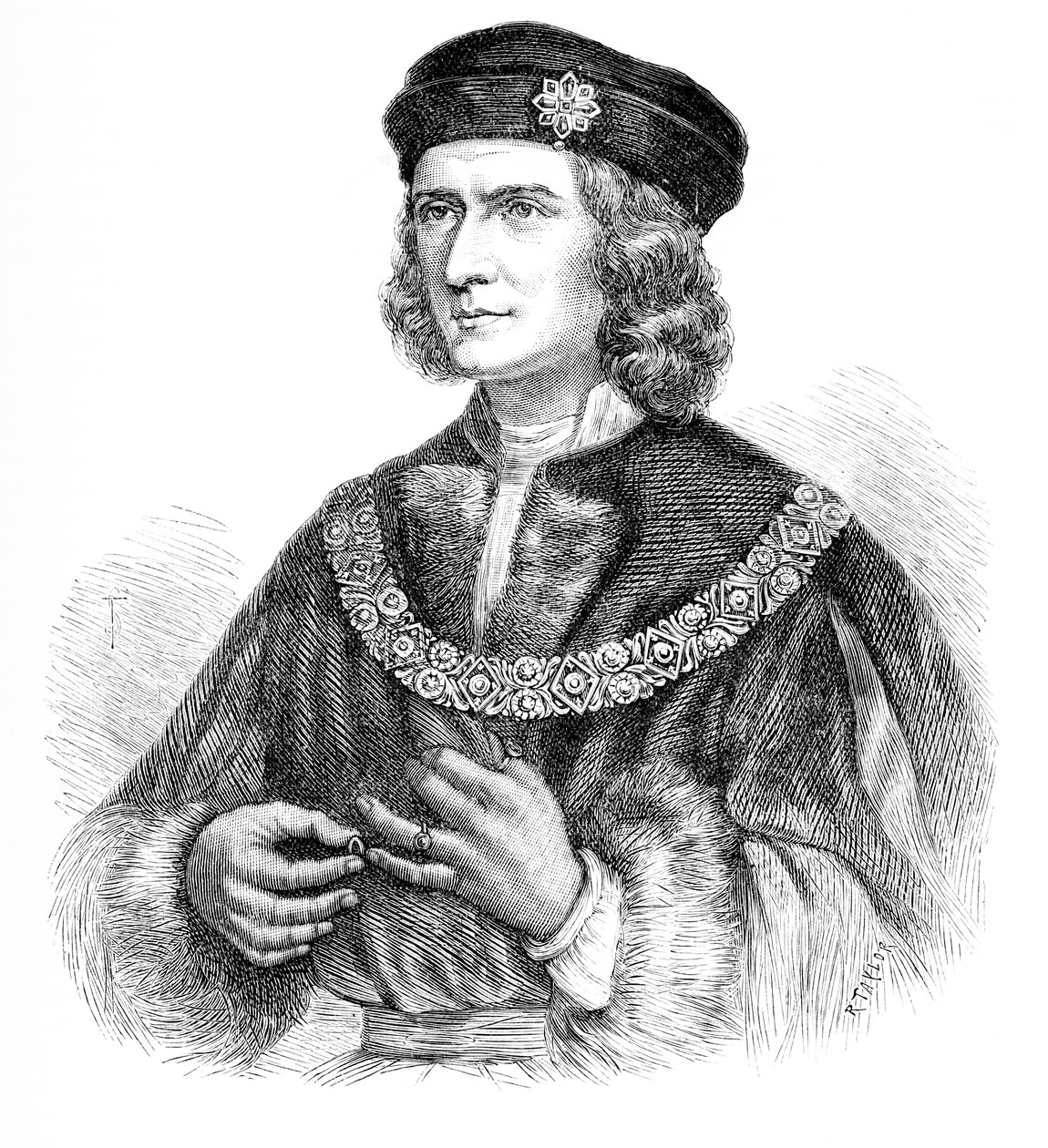 Richard III kung av England (gravyr) av Unbekannter Künstler