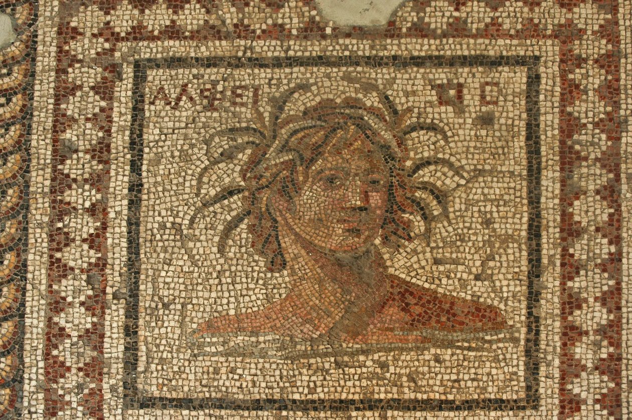 River Gods Mosaic, från Daphne, Turkiet av Unbekannt
