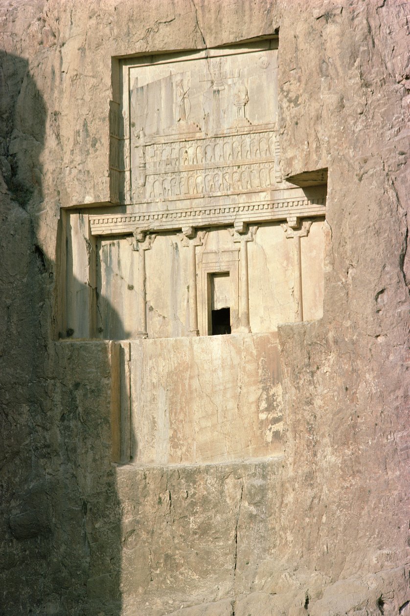 Kung Artaxerxes II:s klippgrav (c.404-358 f.Kr.) Achaemenian period, 400-talet f.Kr. (foto) av Unbekannt