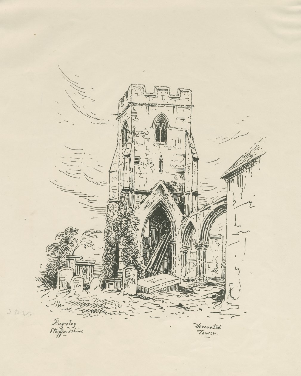 Rugeley kyrka av Unbekannt
