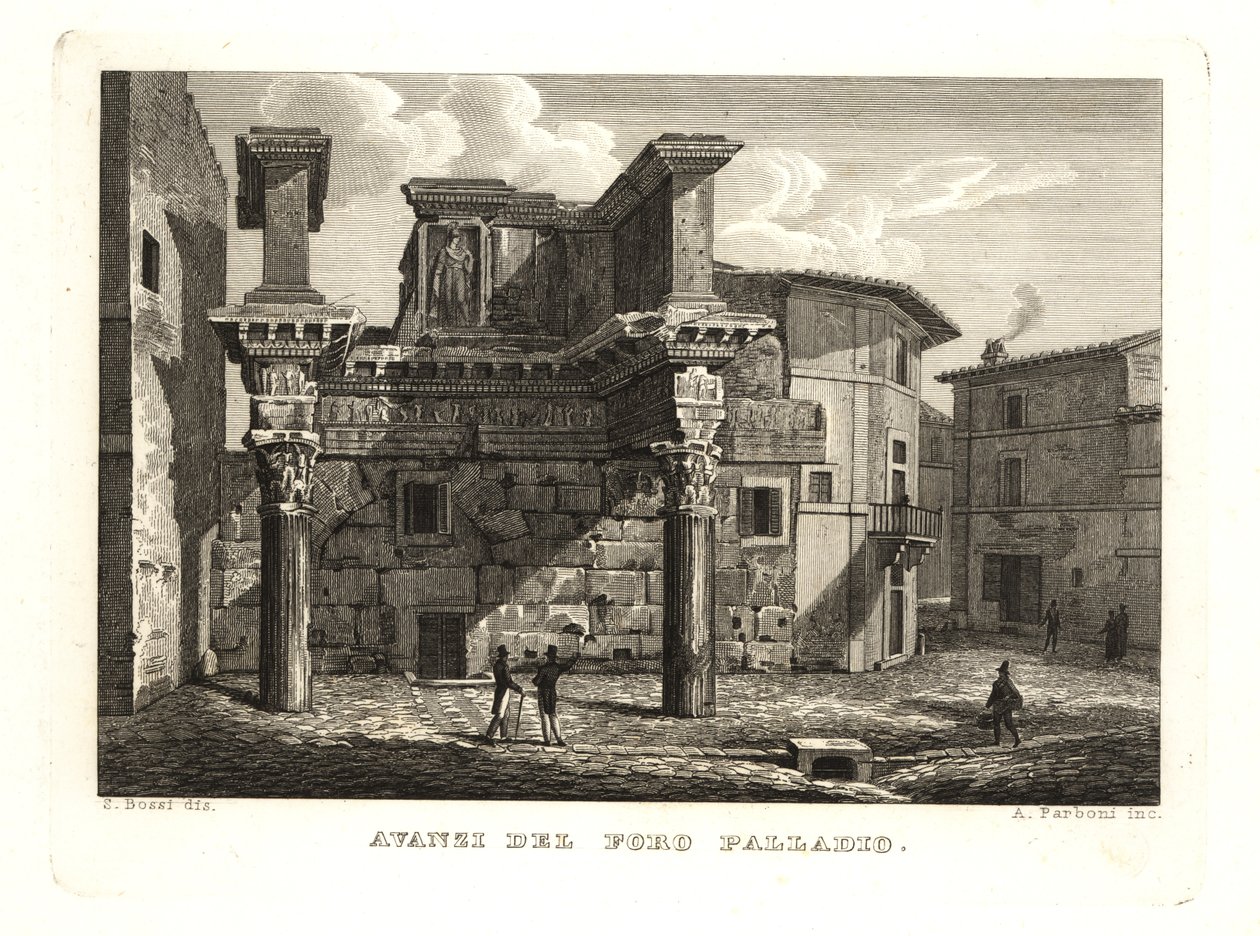 Ruinerna av Forum Palladium, Avanzi del Foro Palladio, Rom av Unbekannt