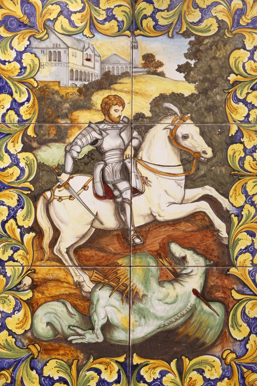 Saint-George dödar draken, , Malte av Unbekannt
