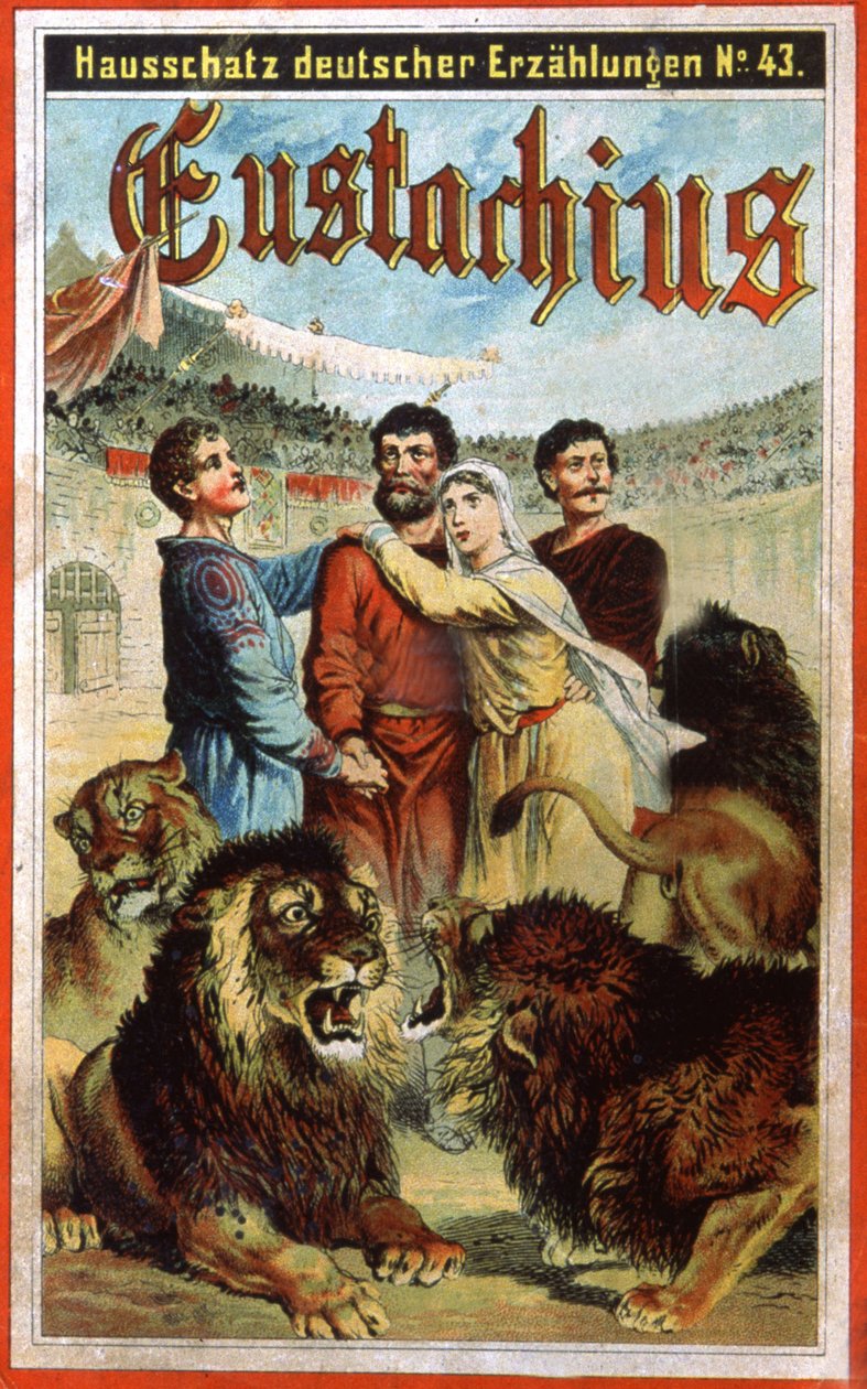 Sankt Eustache i lejonkulan, slutet av 1800-talet (illustration) av Unbekannter Künstler