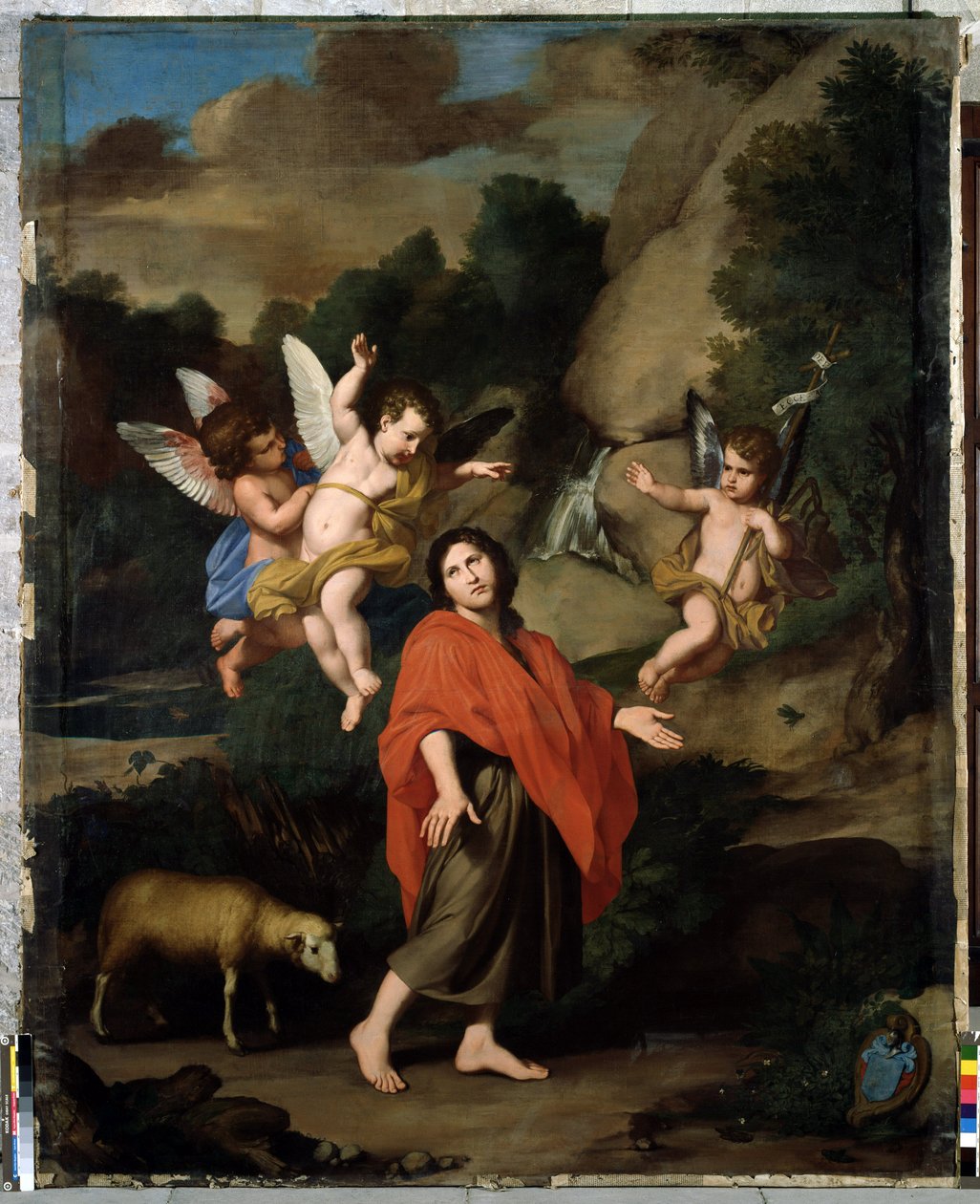 Johannes döparen på väg ut i öknen Målning av Reynaud Levieux (1613-1694) 1682 Sol. 318x246 cm De svarta petinenternas kapell, Avignon av Unbekannter Künstler