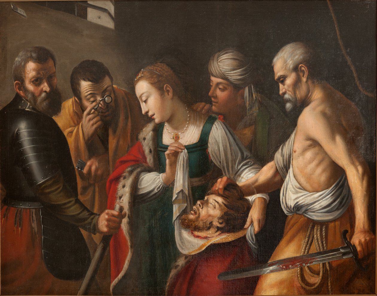 Salomon håller huvudet på Johannes Döparen. G. Seghers, tidigt 1600-tal (olja på duk) av Unbekannter Künstler