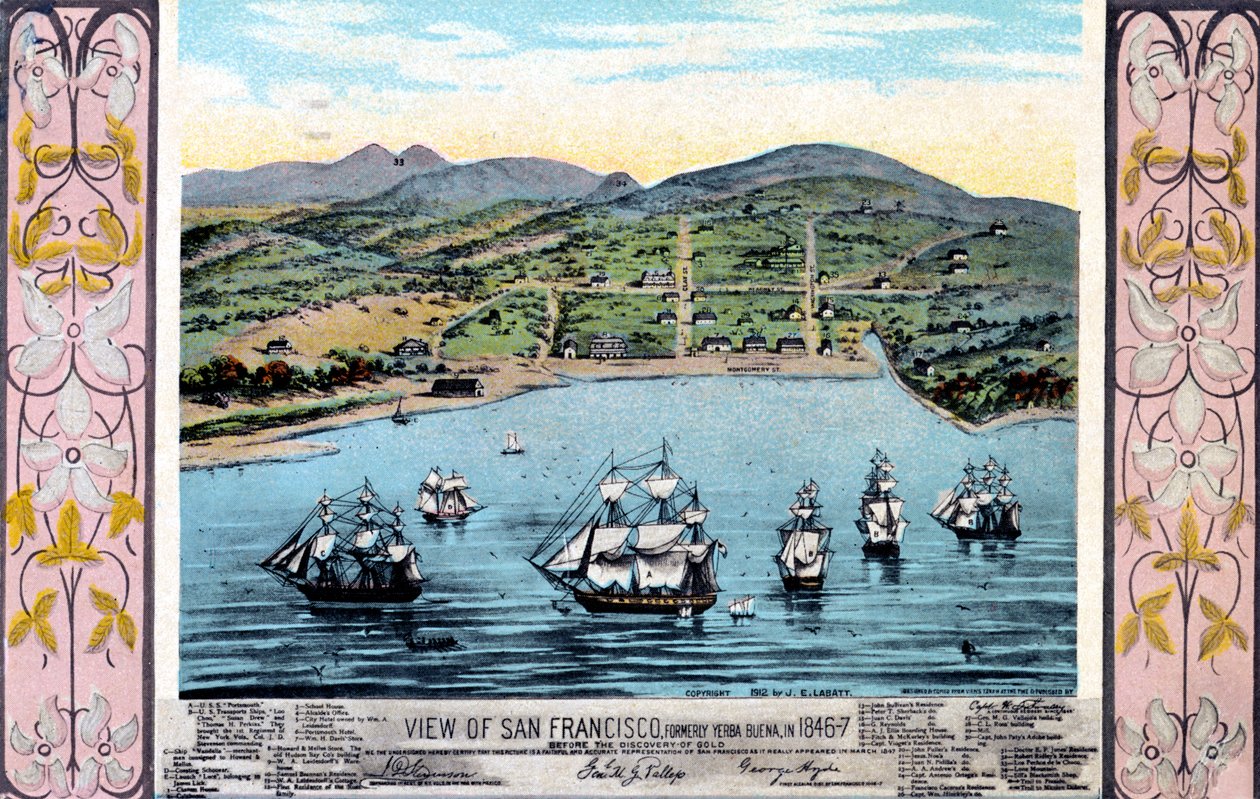 San Francisco Kalifornien av Unbekannter Künstler