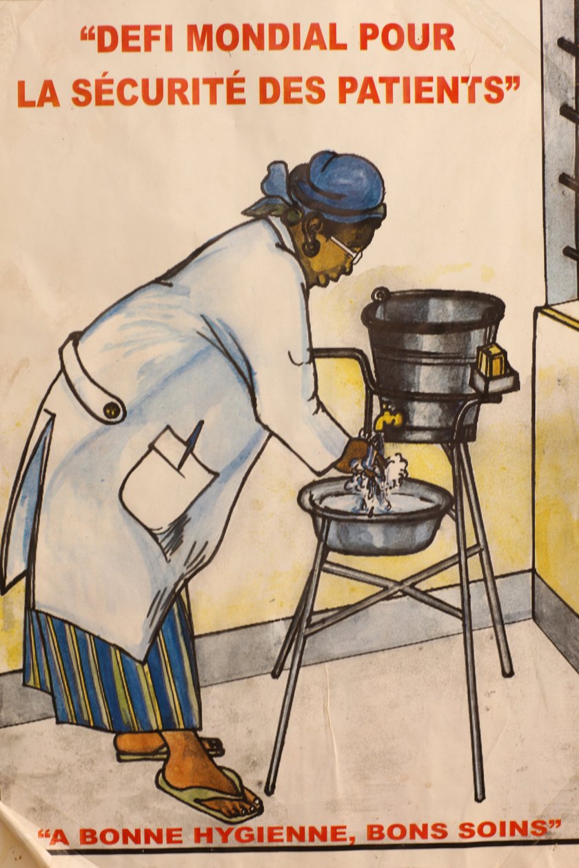 Sanitetsskylt Bamako Mali av Unbekannt