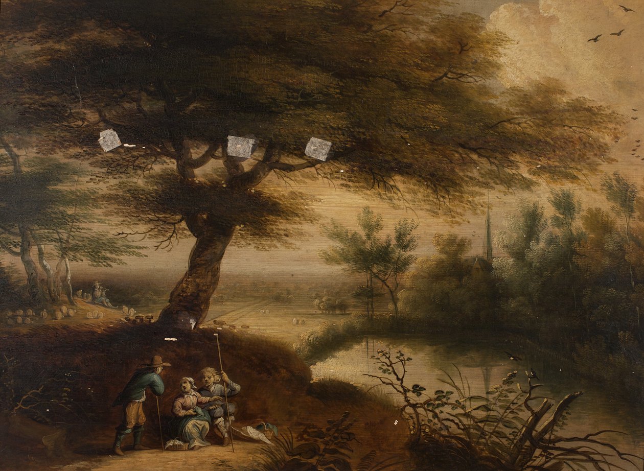 Pastoral idyll av Unbekannter Künstler