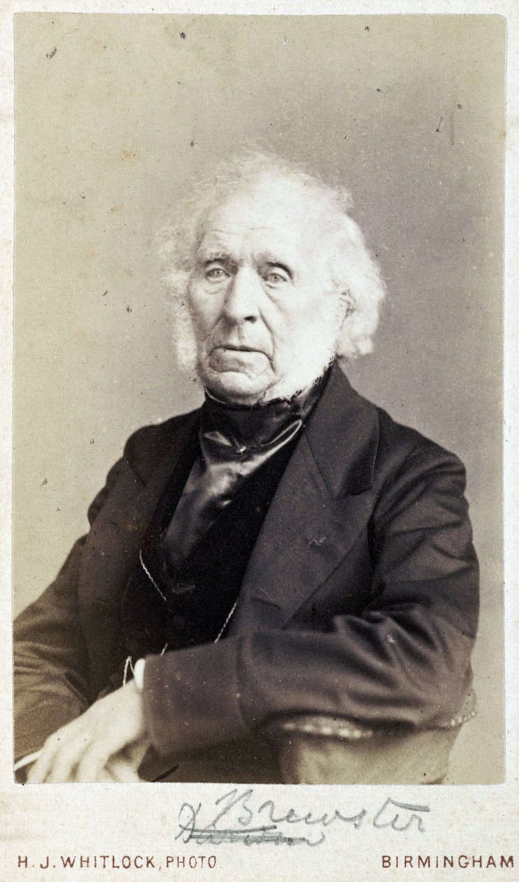 Sir David Brewster, skotsk fysiker, ca 1860 av Unbekannt