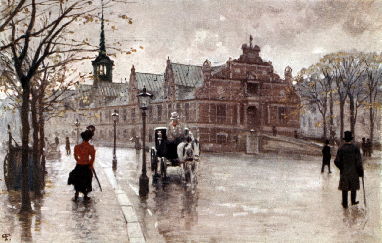 Börs i Köpenhamn, Danmark, början av 1900-talet (vykort) av Unbekannter Künstler