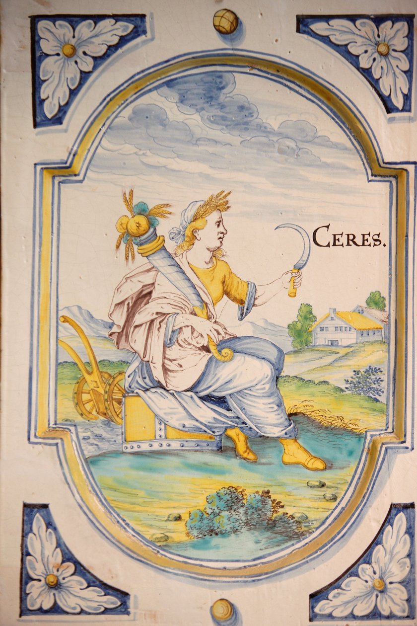 Spisstil med figuren Ceres. 1600-talet, Budapest, Hongrie av Unbekannt