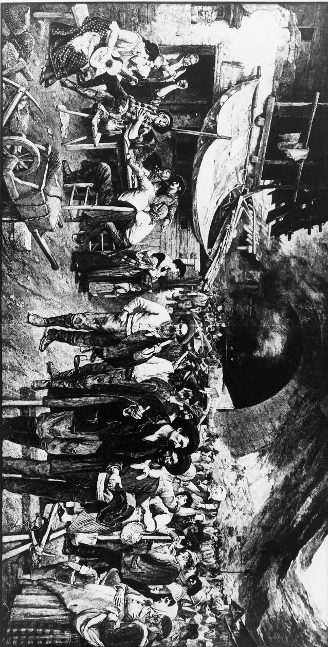 Schweiz Gotthard Railway Construction (s/v foto) av Unbekannt