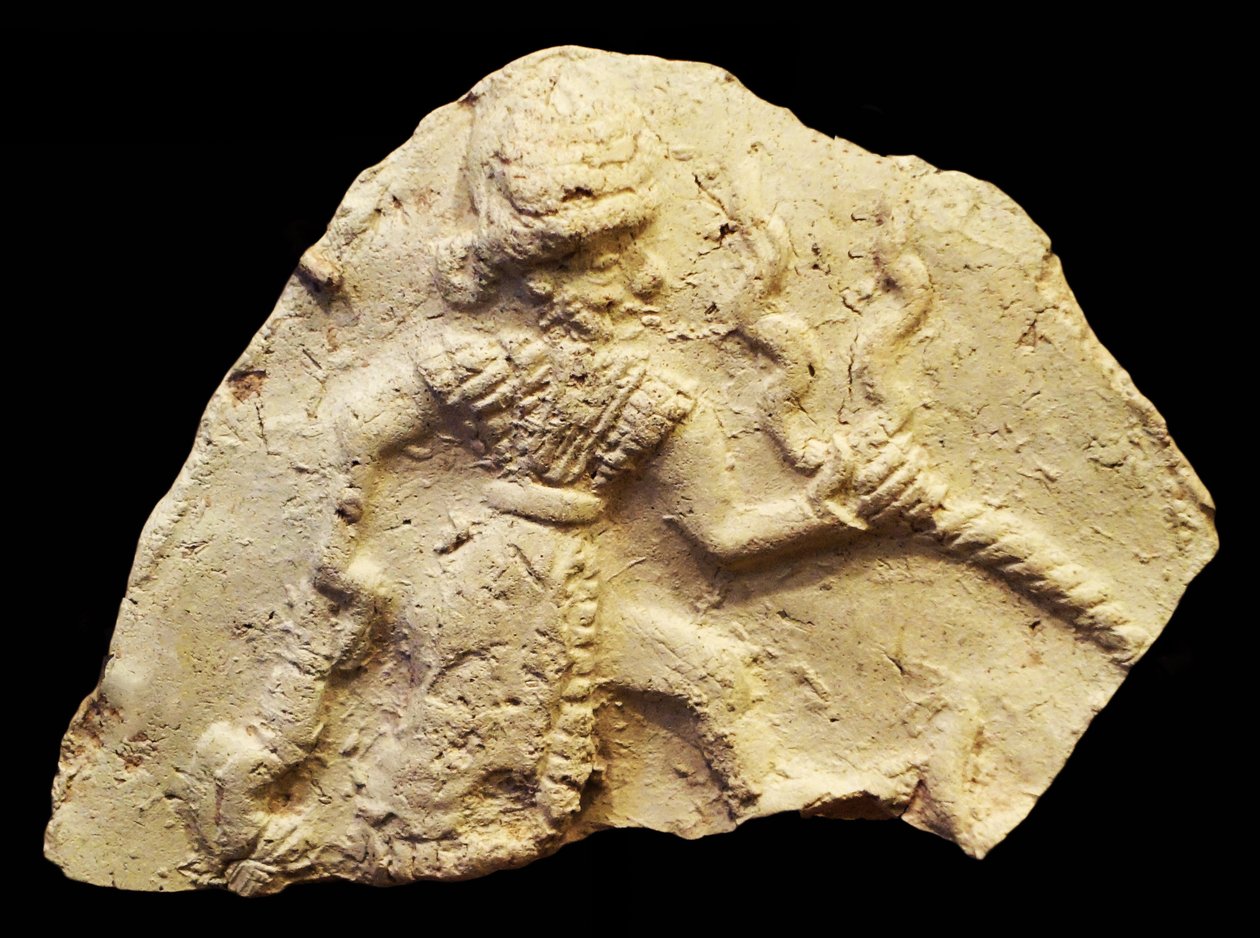 Tavla föreställande stormguden Ishchali, Isun Larsa, Babylon, Mesopotamien, c.2000-1600 f.Kr. av Unbekannt
