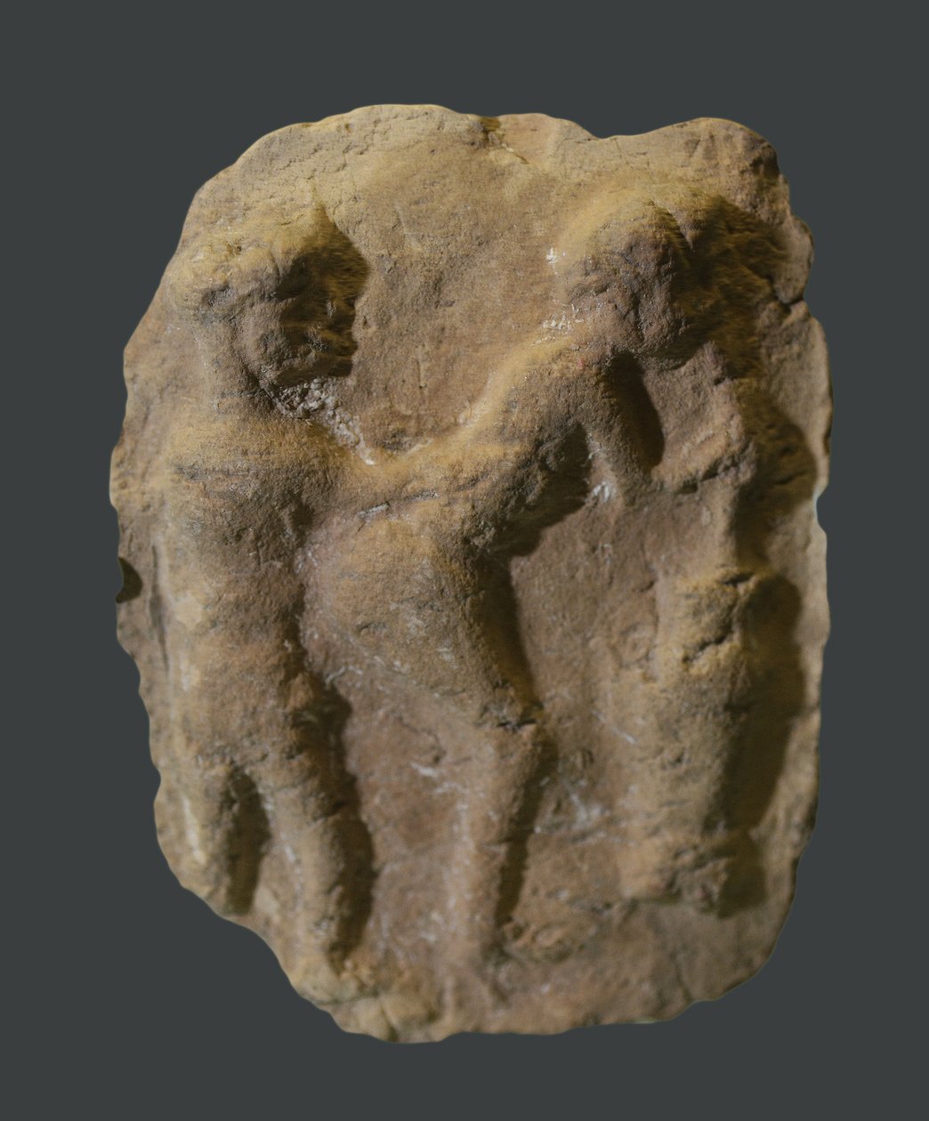 Tablett som föreställer samlag. Mesopotamien, ca 2000-1600 f.Kr av Unbekannt