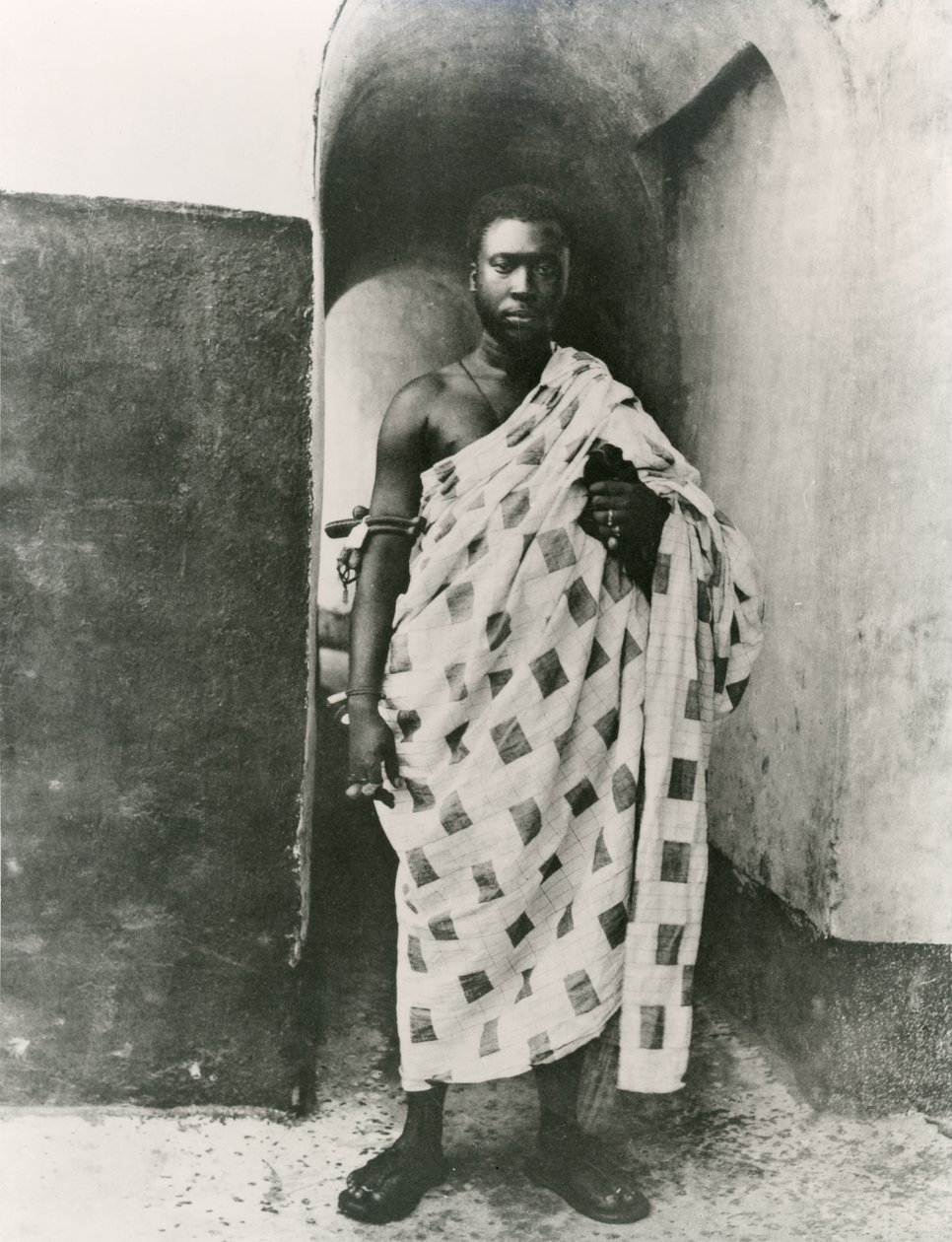 Ashanti-kungen; Prempeh, tidigt 1900-tal (s/v foto) av Unbekannt