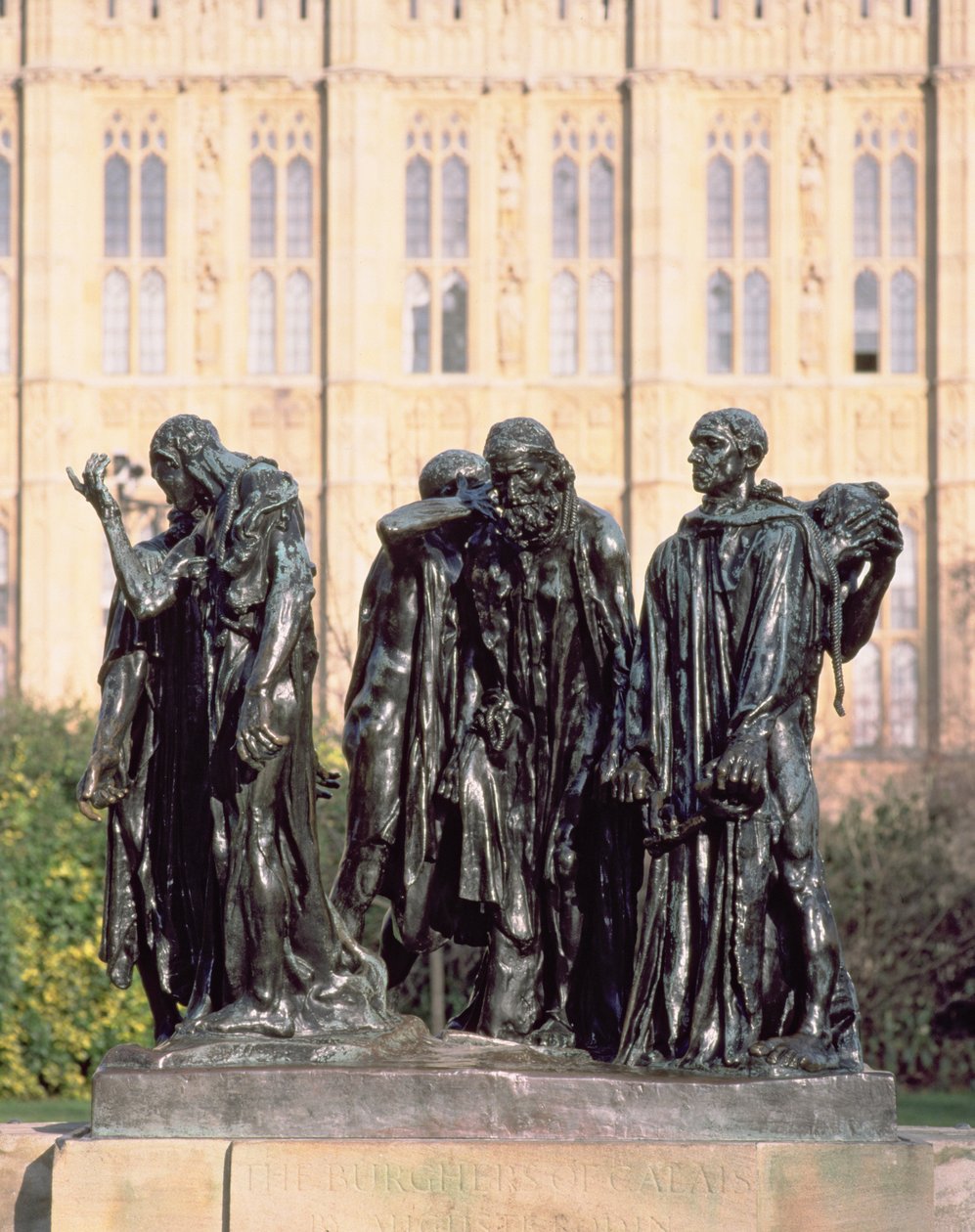 Burghers of Calais, av Auguste Rodin (1840-1917) färdigställd 1888 (foto) av Unbekannt