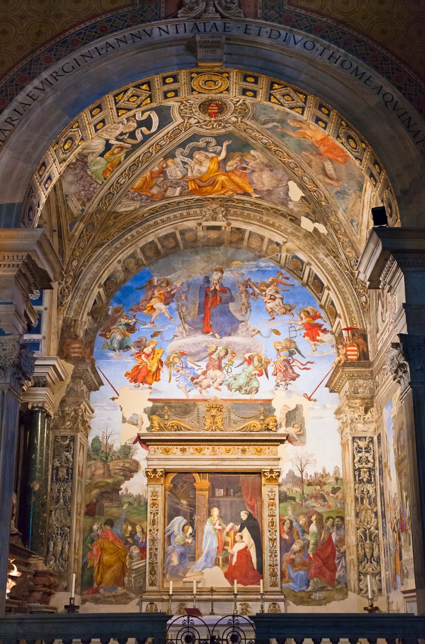 Carafa-kapellet, Santa Maria sopra Minerva, Rom, Italien (foto) av Unbekannter Künstler
