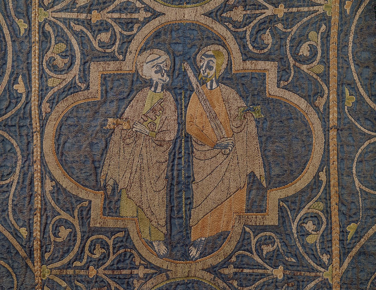 Clare Chasuble, detalj av St Peter och St Paul, brittisk av Unbekannt