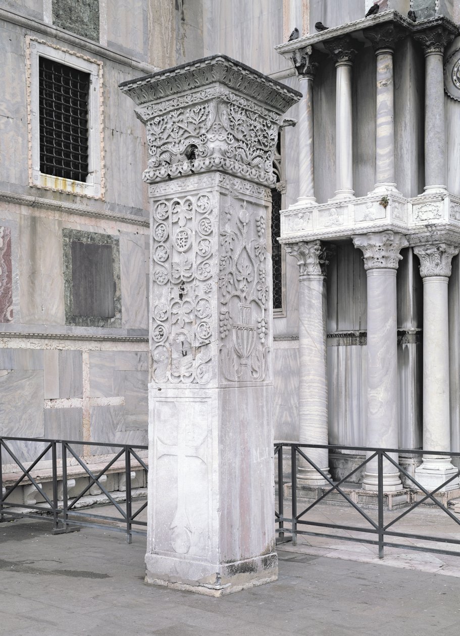 Acris kolumn, på San Marco Piazzetta, Venedig (foto) av Unbekannt