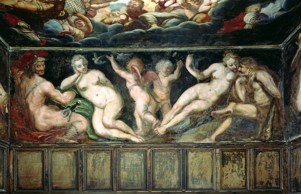 Frisen i Elysium-rummet (foto) av Unbekannter Künstler