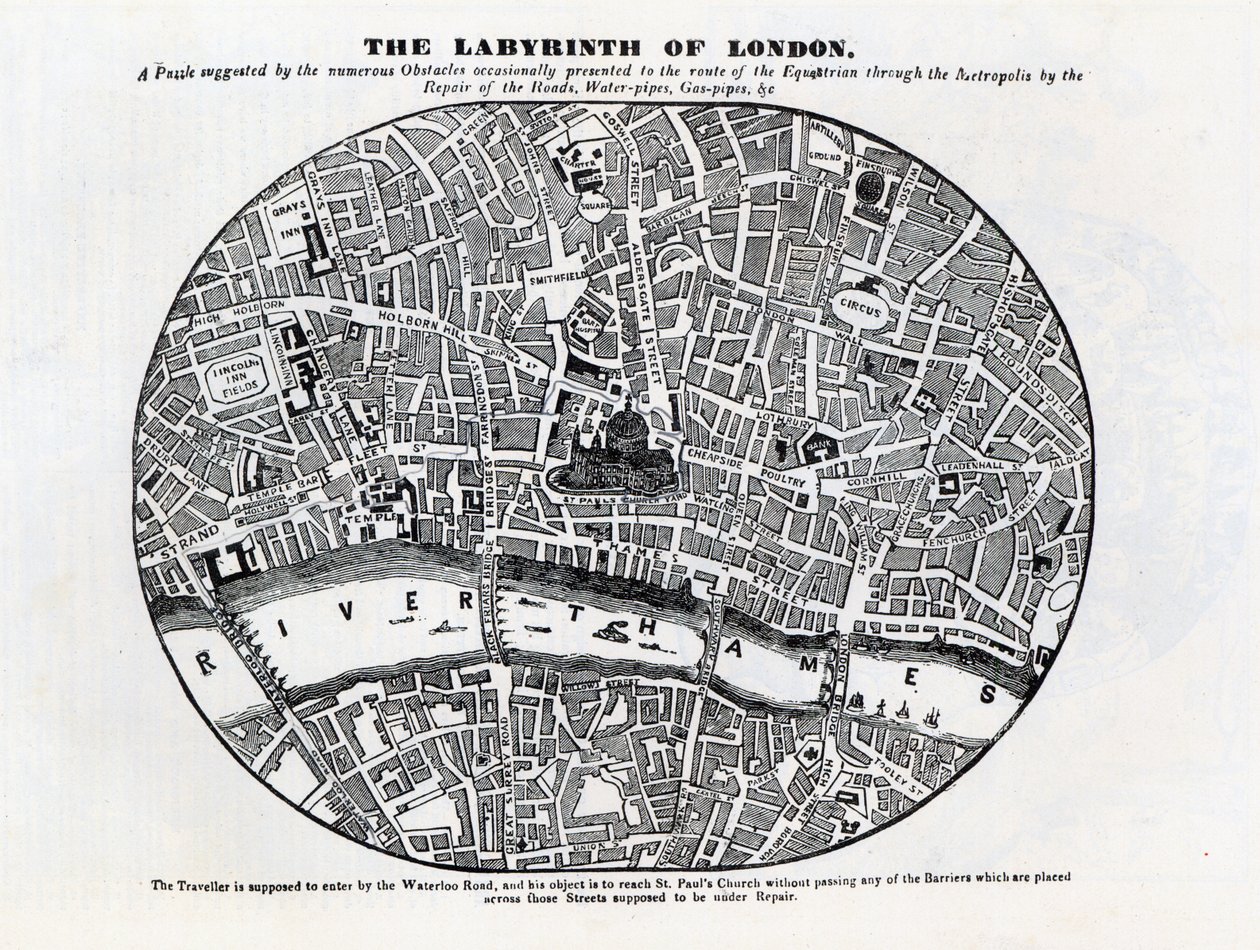 "The Labyrinth of London" av Unbekannt