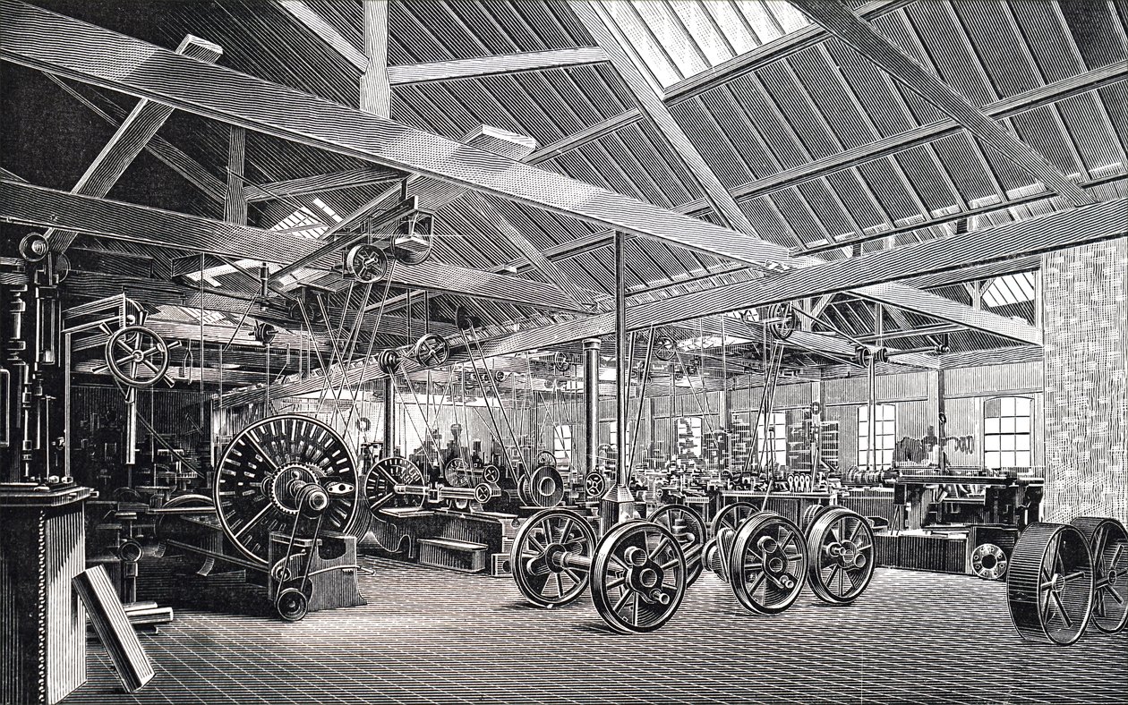 Maskinhuset i Atlas Engine Works. av Unbekannt