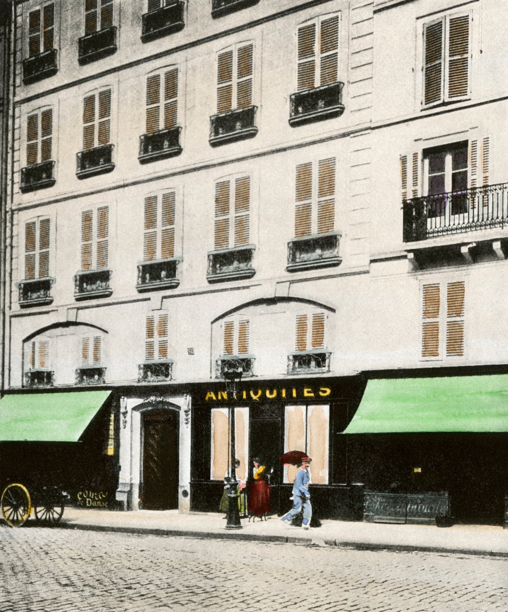Byggnaden i Paris (Frankrike) där John Paul Jones (1749-1792), skotsk sjöofficer och hjälte i det amerikanska frihetskriget (1775-1783) dog 1792 - Colorisation d