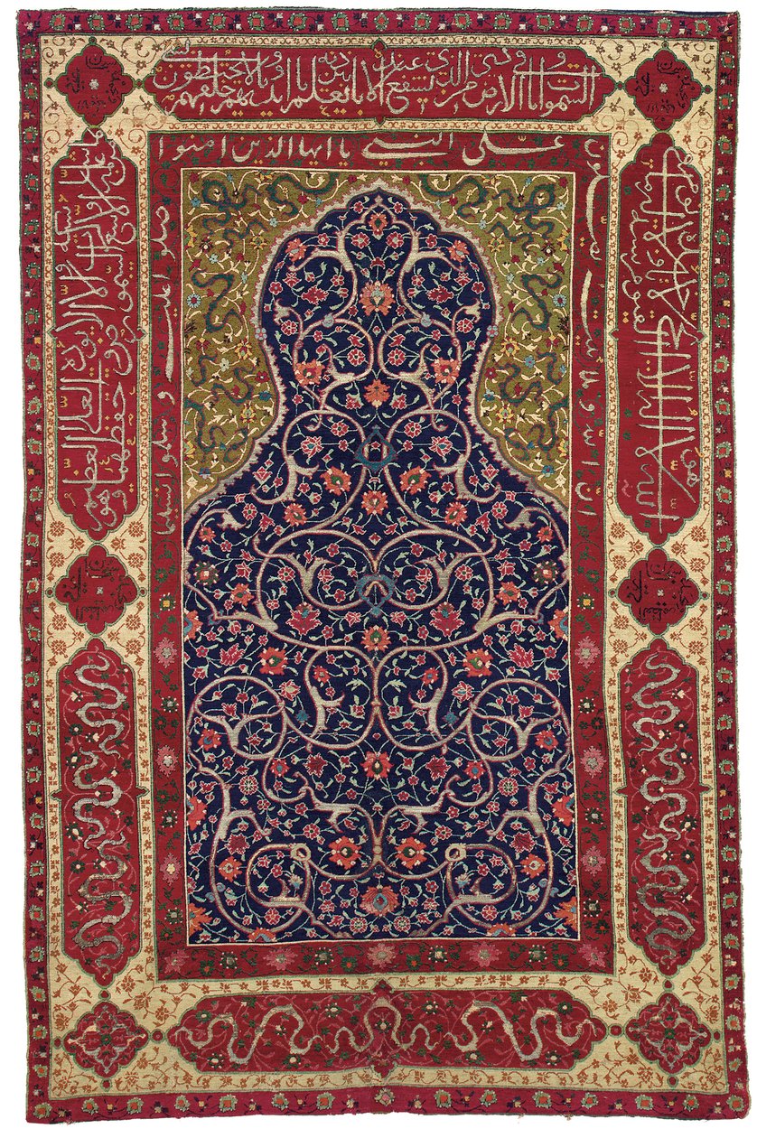 Perez "Topkapi" bönematta, Isfahan, Central Persien, 1500- eller 1600-talet av Unbekannt