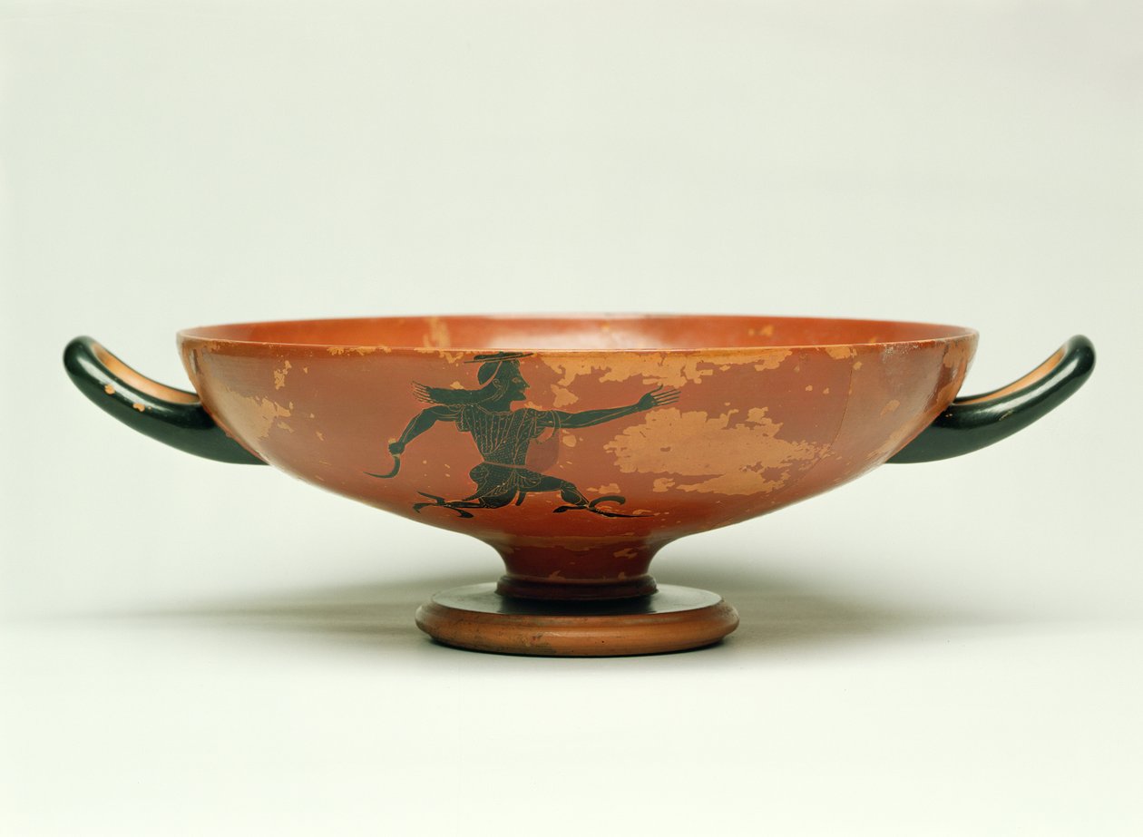 The Pursuit of Perseus, attisk svart figur kylix gjord av The Pepaks Master, 525-520 BC (keramik) av Unbekannt
