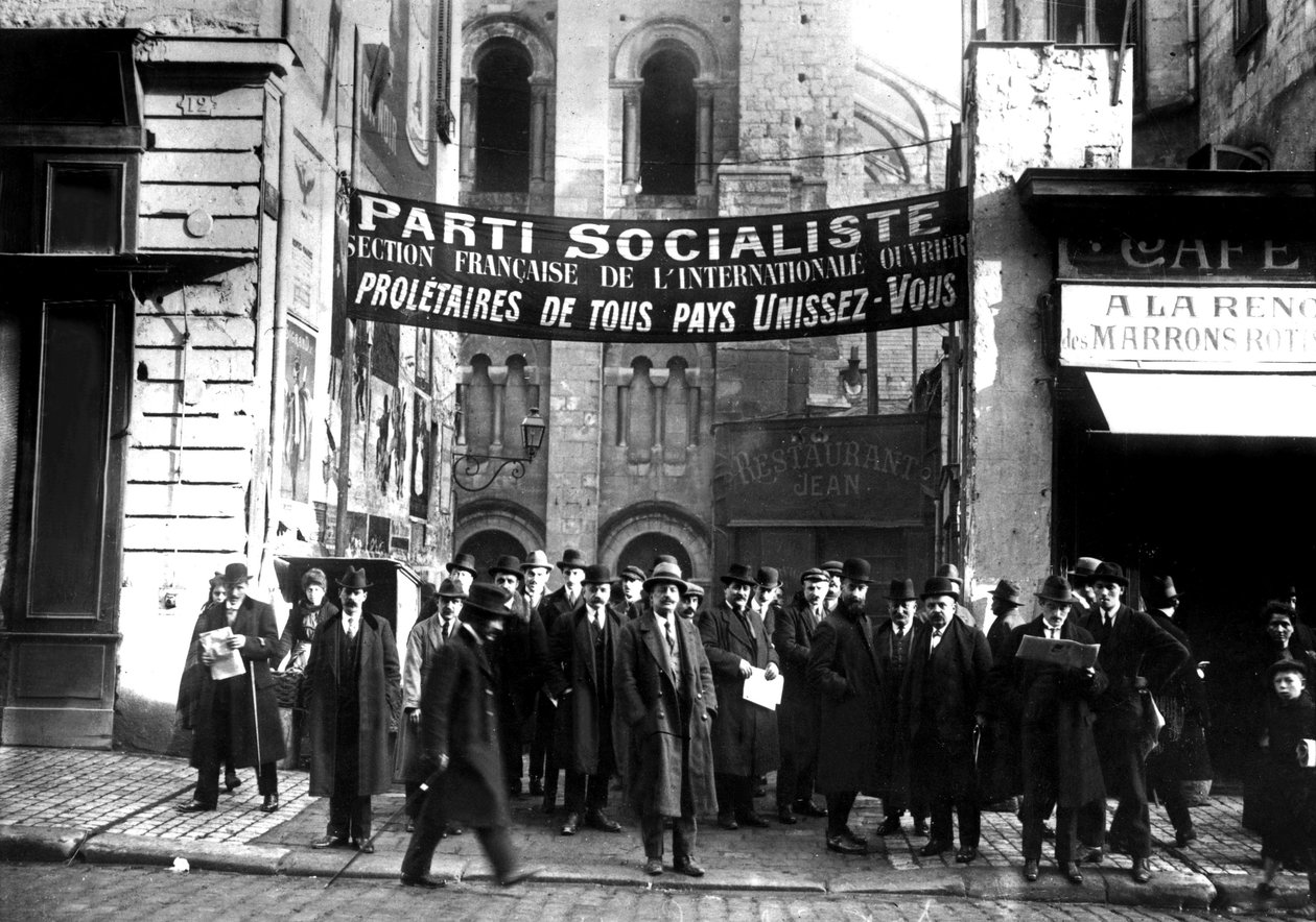 Socialistkongressen i Tours, Frankrike 25-30 december av Unbekannter Künstler