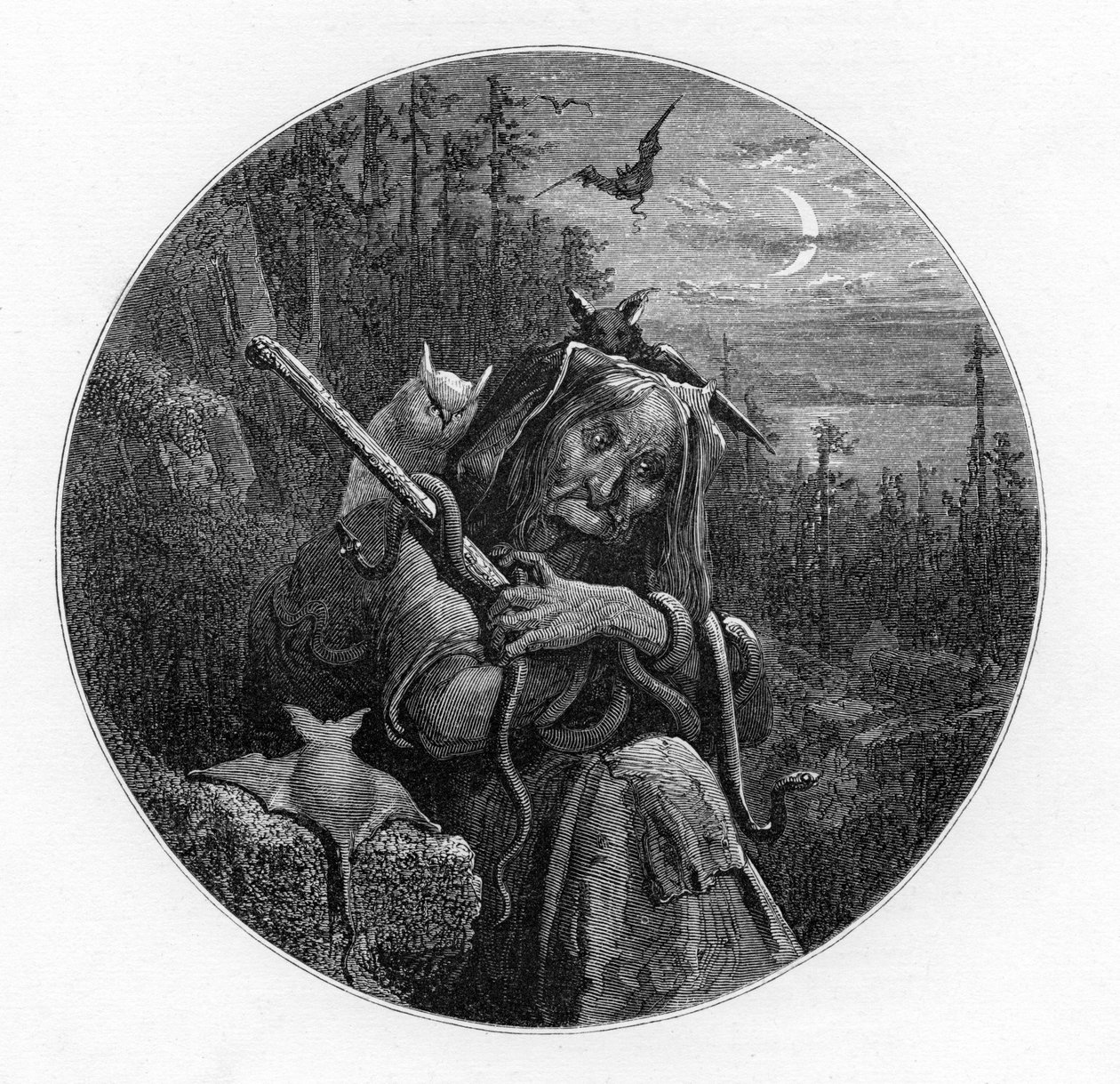 Stormen - Shakespeare av Doré av Unbekannter Künstler
