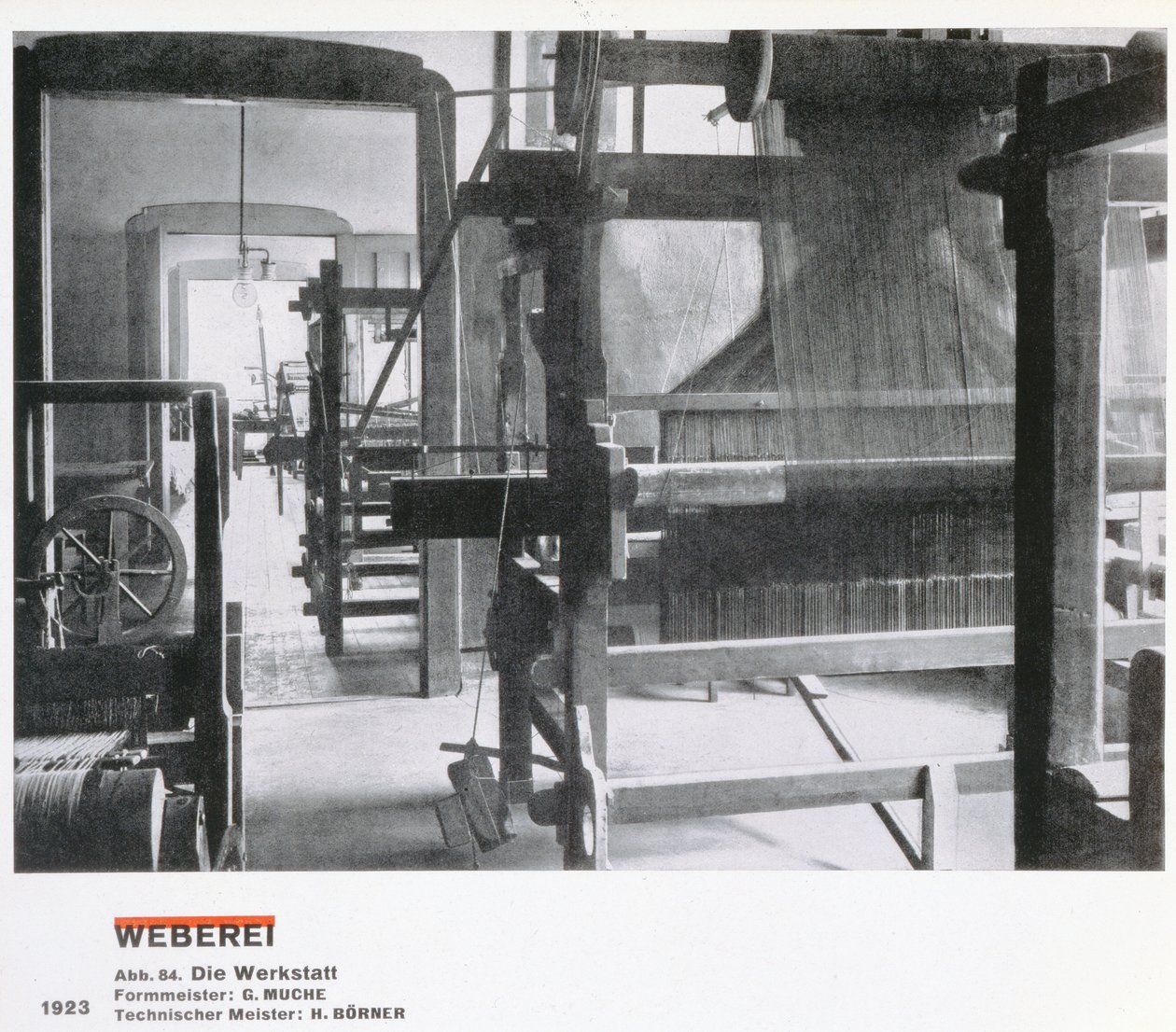 Vävverkstaden, från verkstäderna i Bauhaus, Weimar av Unbekannt