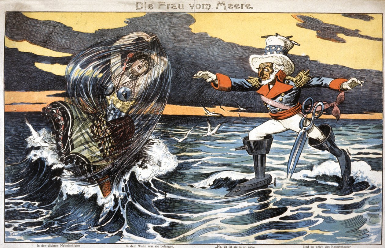 Havets dotter, Uncle Sam och Kuba av Unbekannter Künstler