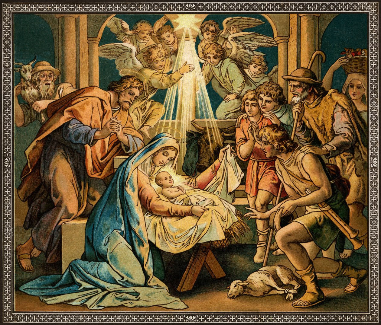 Födelsekyrkan - Madonna och barnet - Nya testamentet av Unbekannter Künstler