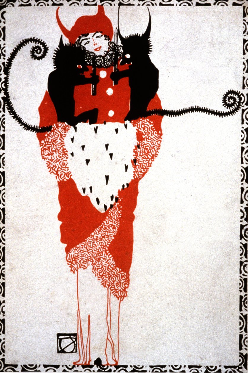 Djävulens frälsning, ca 1919 (vykort) av Unbekannter Künstler